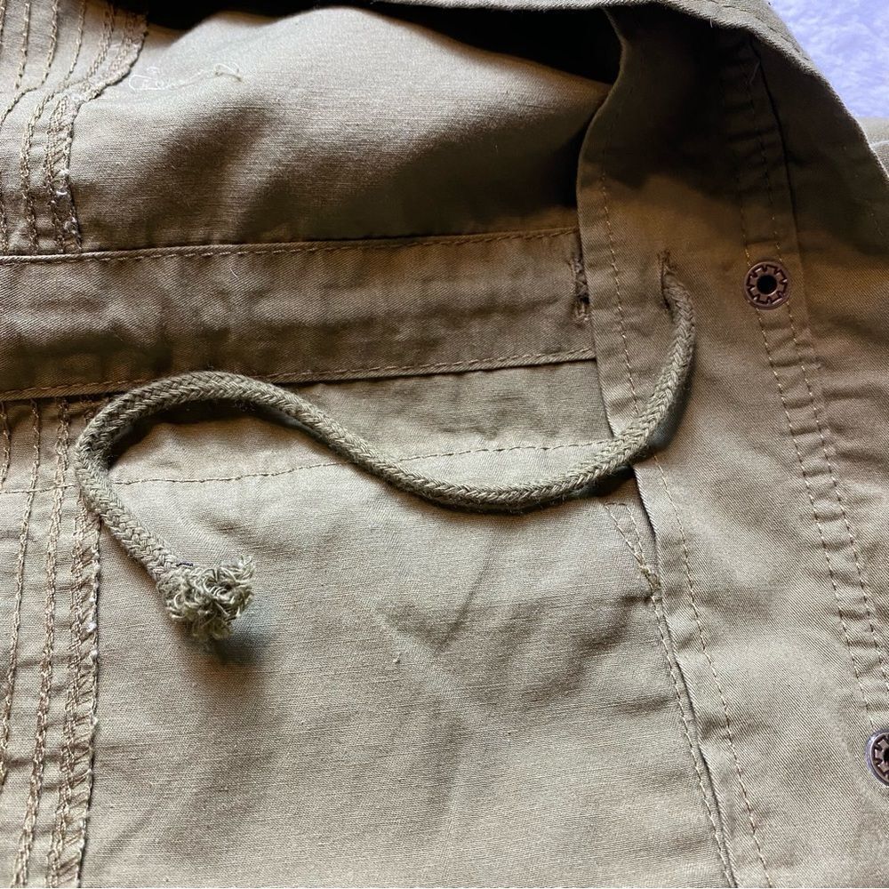 Love Tree Green Military Style Jacket Size Medium - Picture 6 of 14